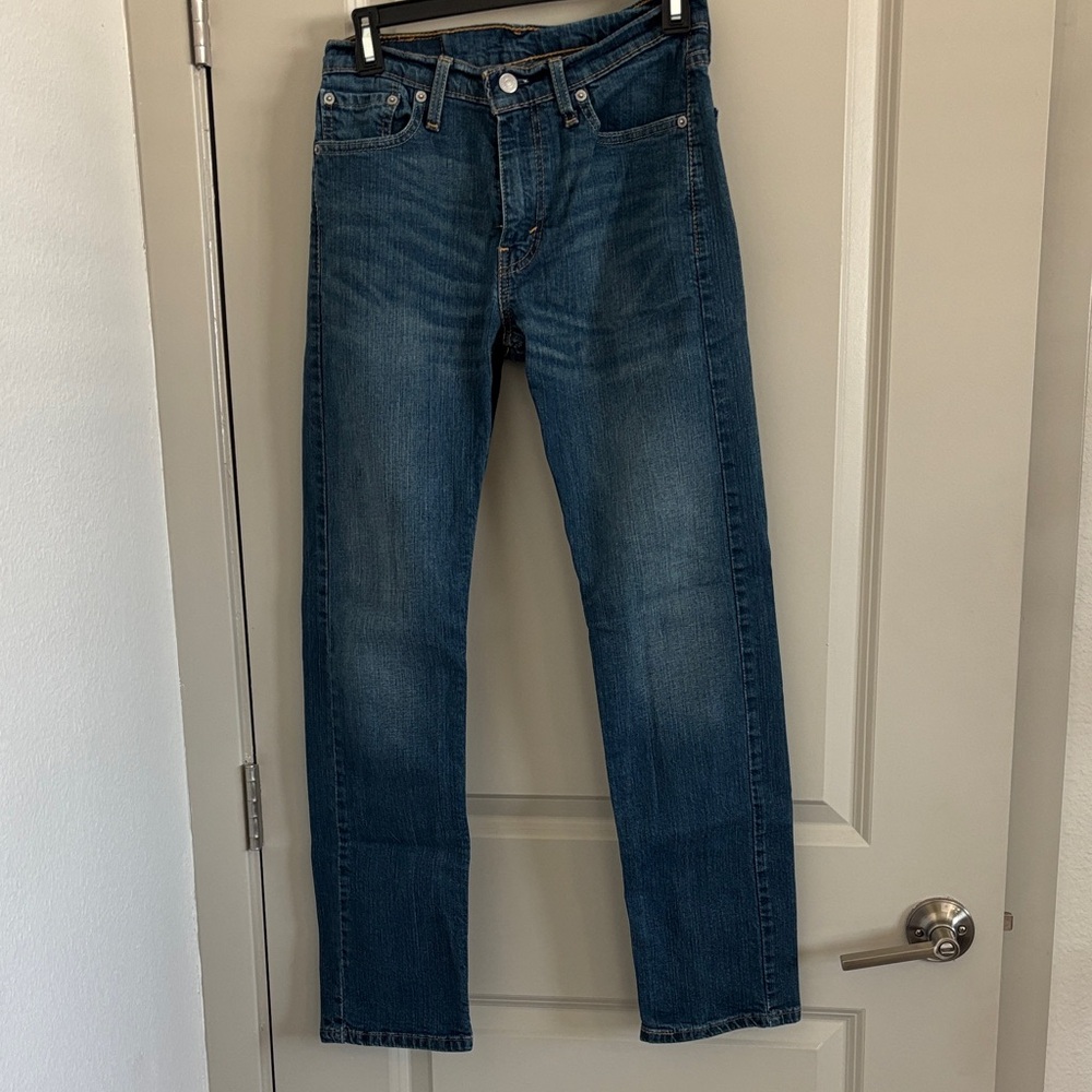 Levi Strauss men’s Blue Straight-Leg Jeans 513